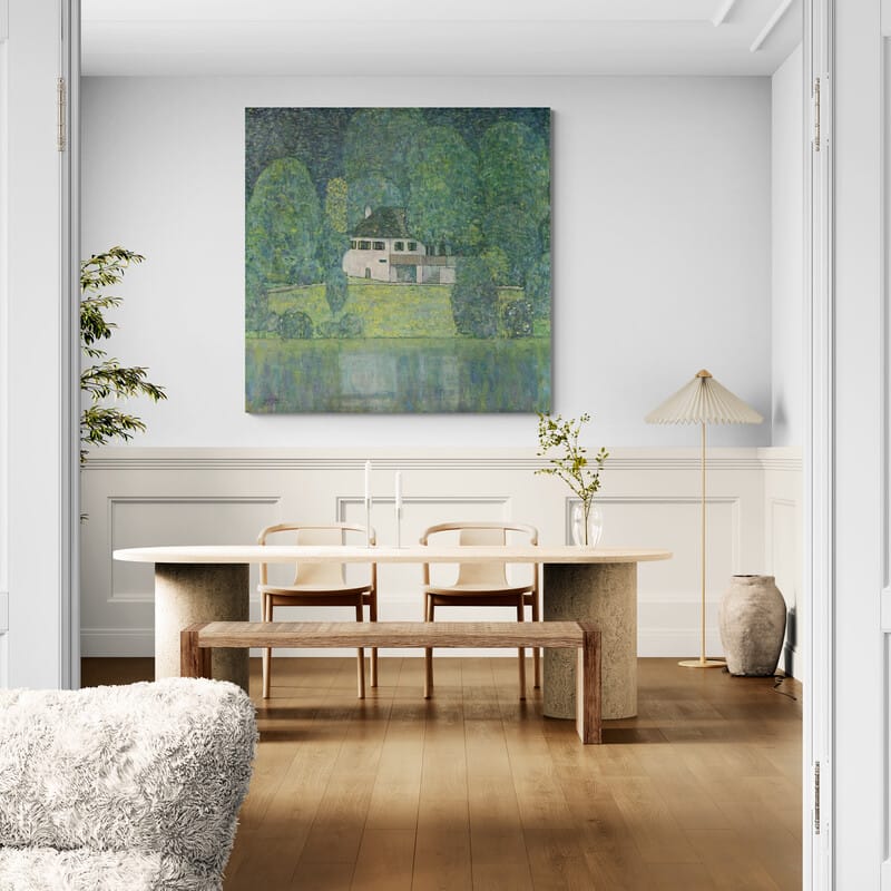 Litzlbergkeller on Lake Atter by Gustav Klimt wall art from Glam Wall Art