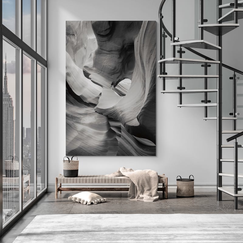 Lower Antelope Canyon IX Bw by Alan Majchrowicz wall art from Glam Wall Art