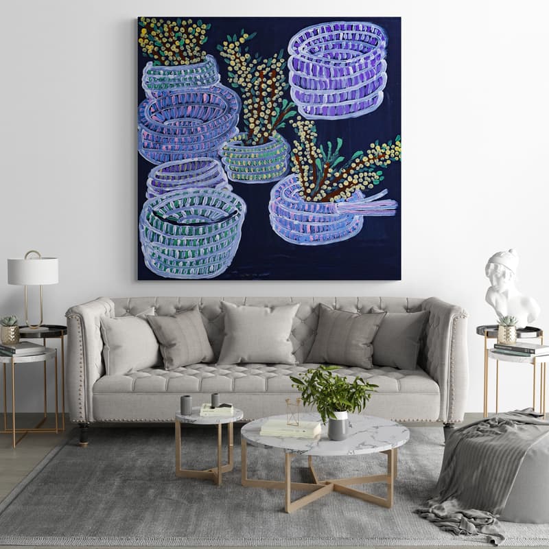 Maar Koodjal by Julianne Wade wall art in a living room