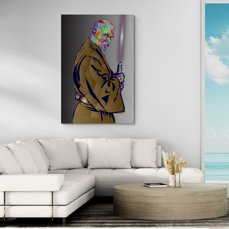 Mace Windu 2023 by Technodrome1 wall art in a living room