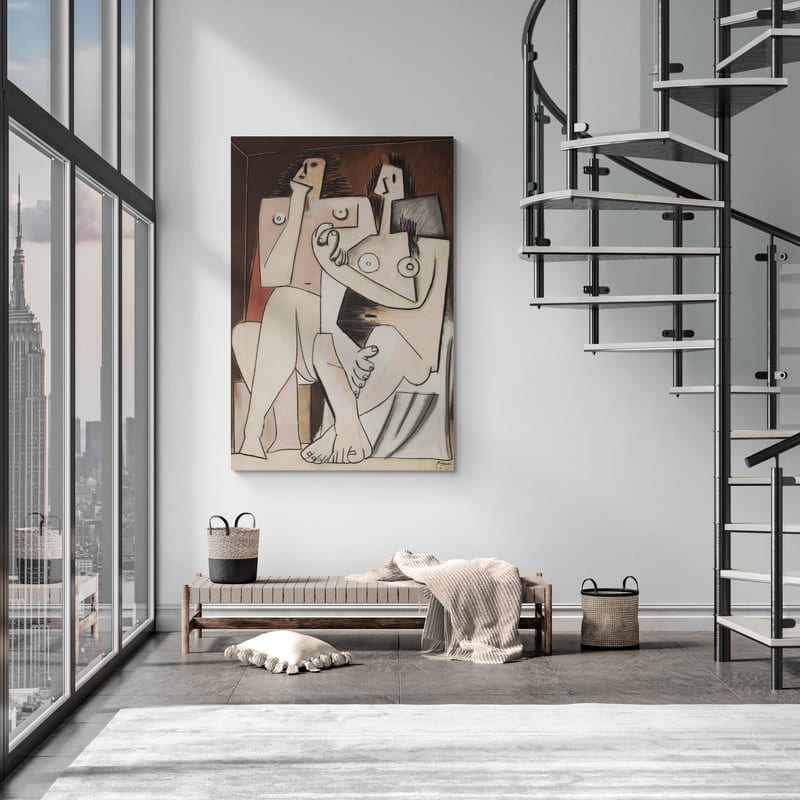Man and Woman (Homme et Femme) by Pablo Picasso wall art from Glam Wall Art