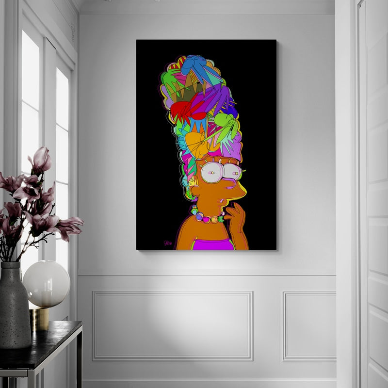 Marge Simpson by Technodrome1 wall art from Glam Wall Art