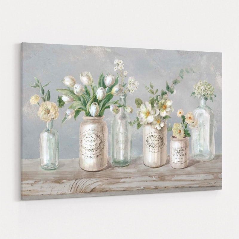 Marmalade Flowers I Neutral by Danhui Nai wall art