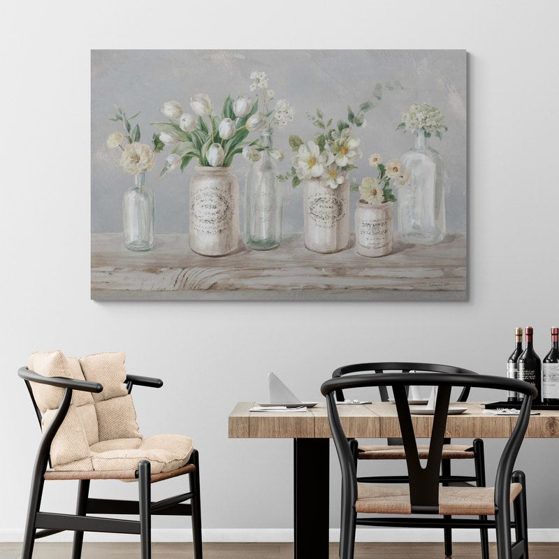 Marmalade Flowers I Neutral by Danhui Nai wall art from Glam Wall Art