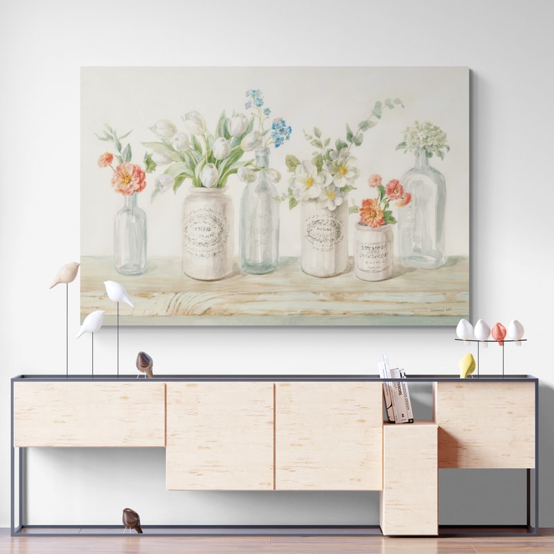 Marmalade Flowers I by Danhui Nai wall art from Glam Wall Art