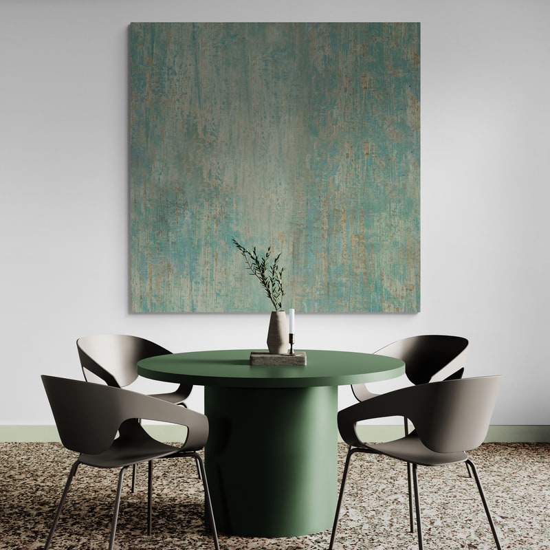 Meadows Edge Pattern VI by Danhui Nai wall art in a dining room