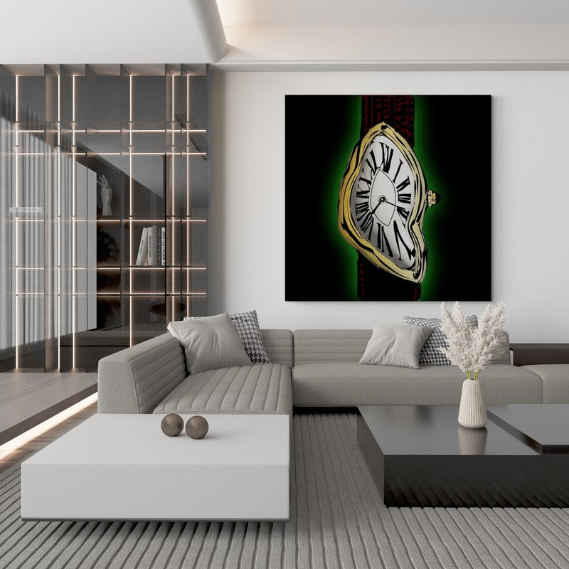 Melting Time 2024 by Technodrome1 wall art in a living room
