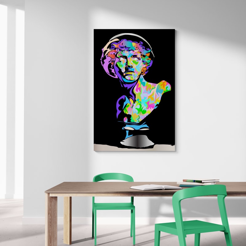 Mercury Statue Head by Technodrome1 wall art from Glam Wall Art