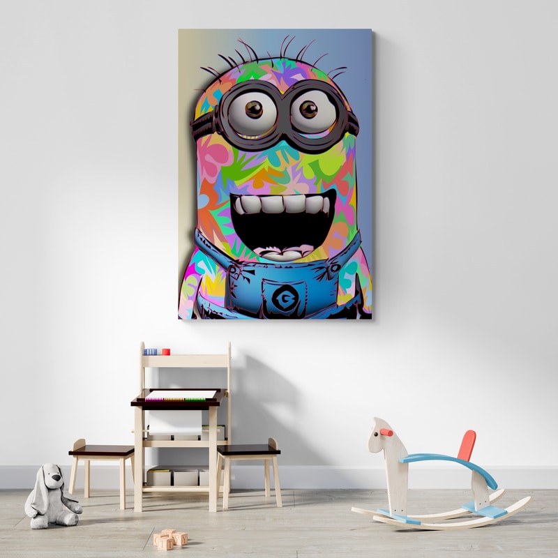 Minion by Technodrome1 wall art from Glam Wall Art