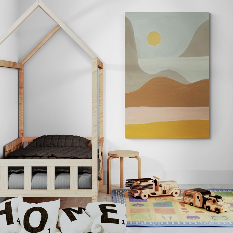 Mirage III by Danhui Nai wall art in a kids room