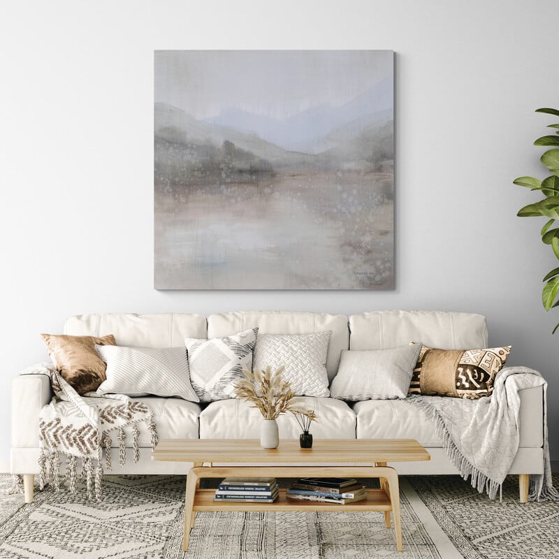 Misty Mood by Danhui Nai wall art in a living room