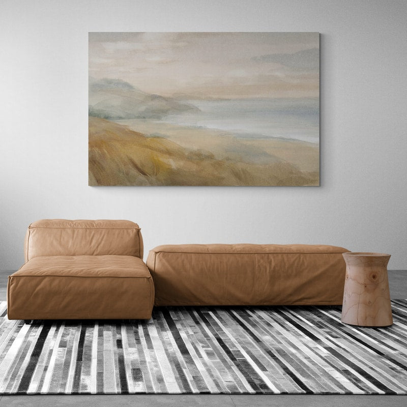Misty on the Headlands by Danhui Nai wall art in a living room