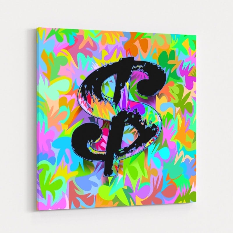 Money Sign 2024 by Technodrome1 wall art