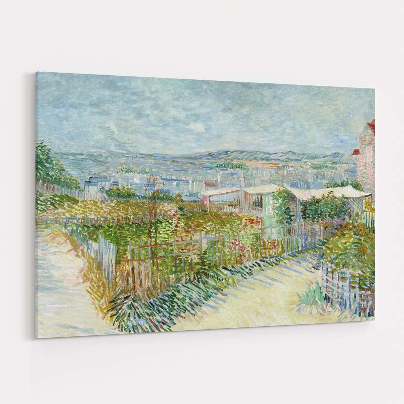 Montmartre Behind the Moulin de la Galette 1887 by Vincent Van Gogh wall art