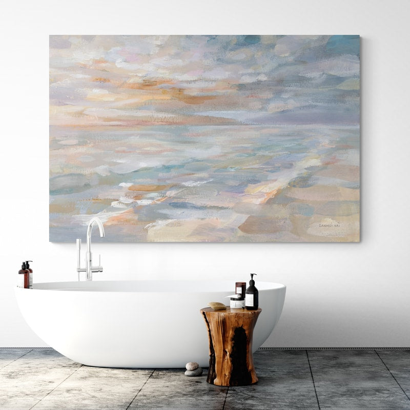 Morning Dream by Danhui Nai wall art in a bathroom