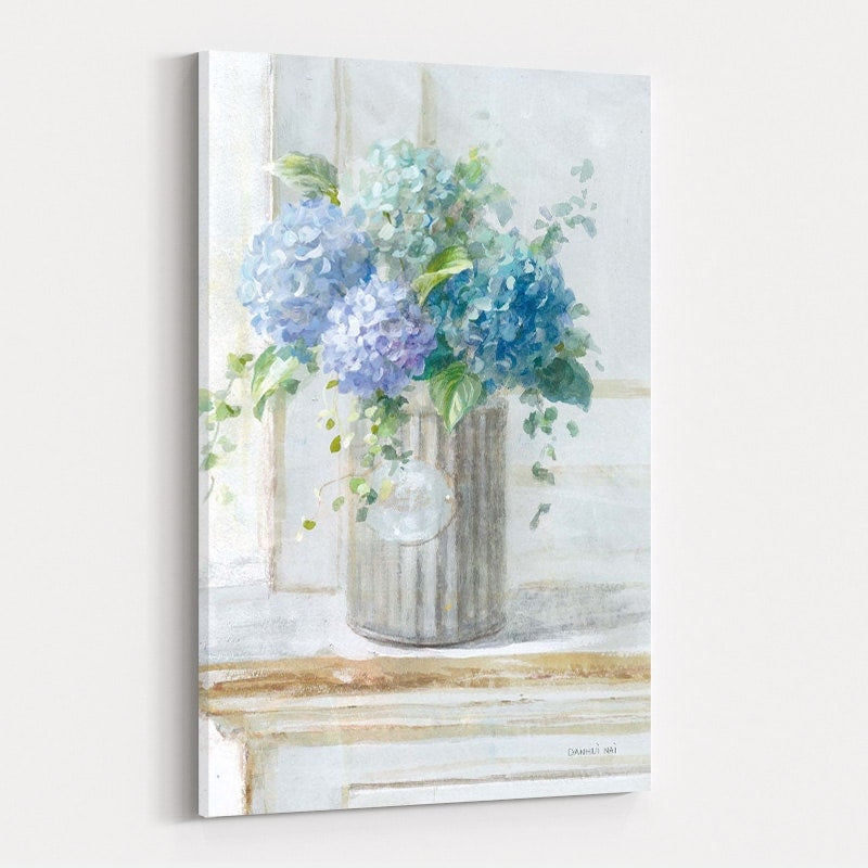 Morning Hydrangeas I by Danhui Nai wall art