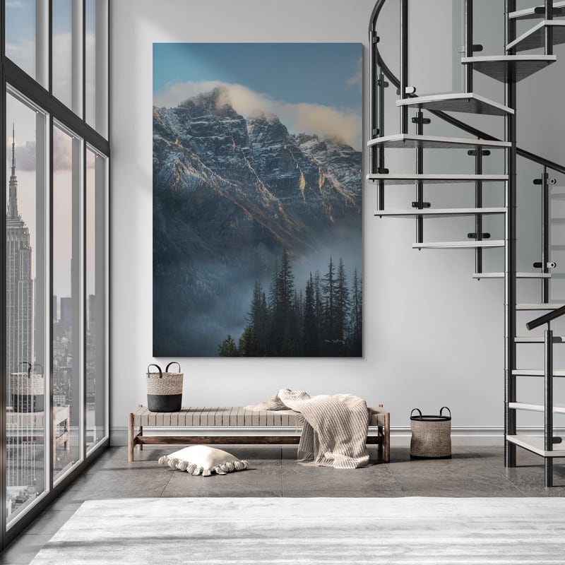 Mount Tupper Mist by Alan Majchrowicz wall art from Glam Wall Art