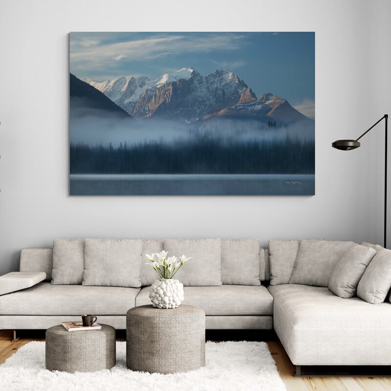 Mount Vaux And Emerald Lake by Alan Majchrowicz wall art from Glam Wall Art