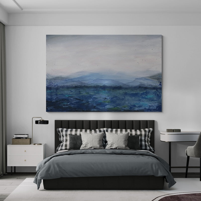 Mountain Lake by Courtney Prahl wall art from Glam Wall Art