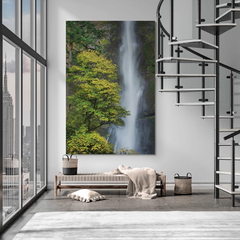 Multnomah Falls Color by Alan Majchrowicz wall art from Glam Wall Art