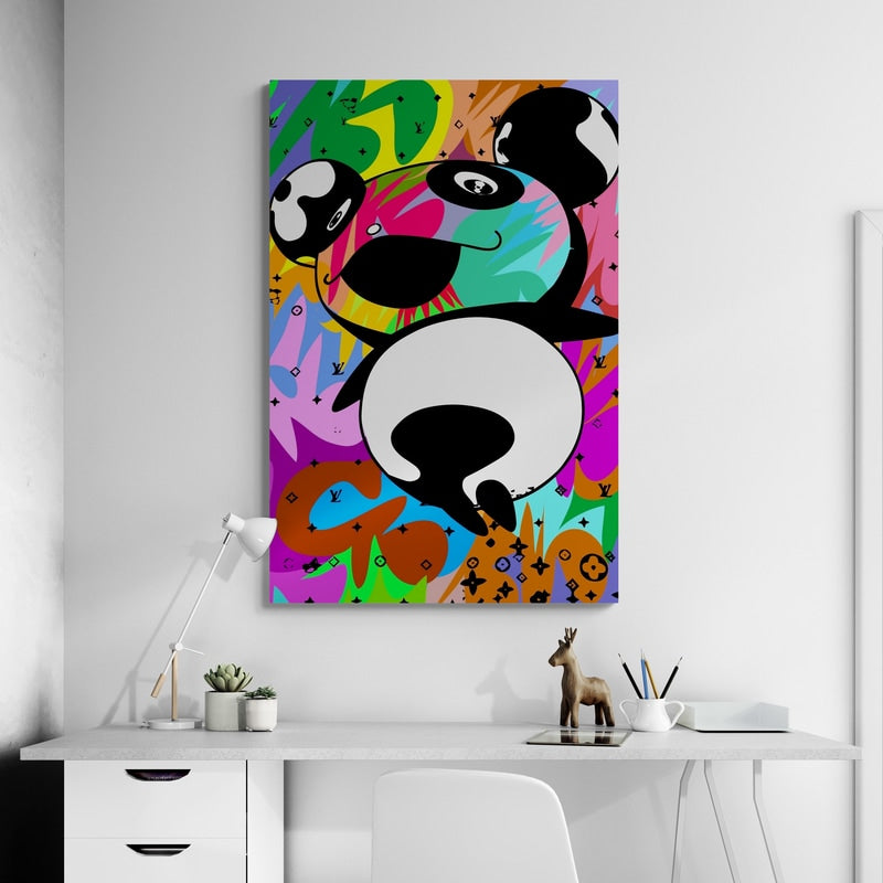 Murakami Bear by Technodrome1 wall art from Glam Wall Art