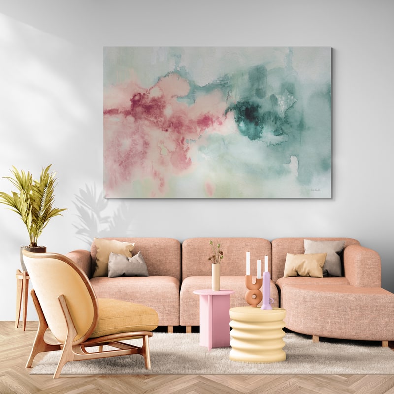 My Greenhouse Abstract I Pink by Lisa Audit wall art from Glam Wall Art