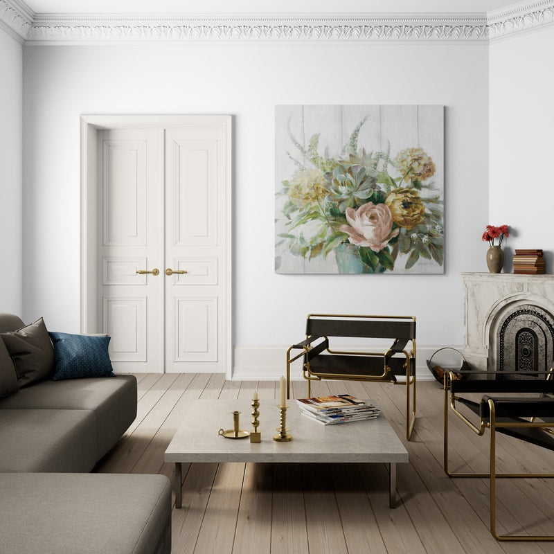 Natural Elegance Fall by Danhui Nai wall art in a living room