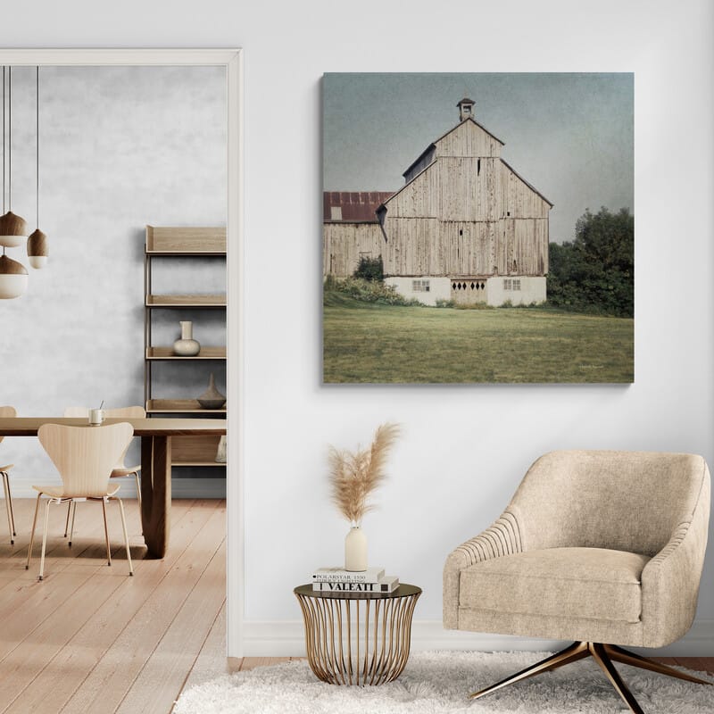 Neutral Country IV by Elizabeth Urquhart wall art in a living room