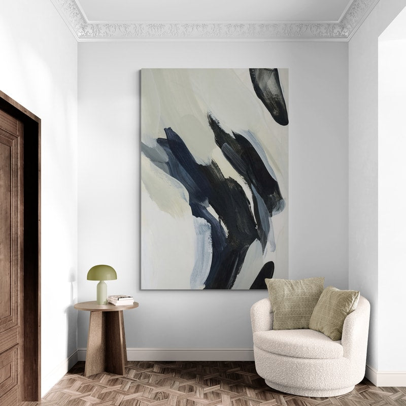 Neutral Notes 5 by Jetty Home wall art in a living room