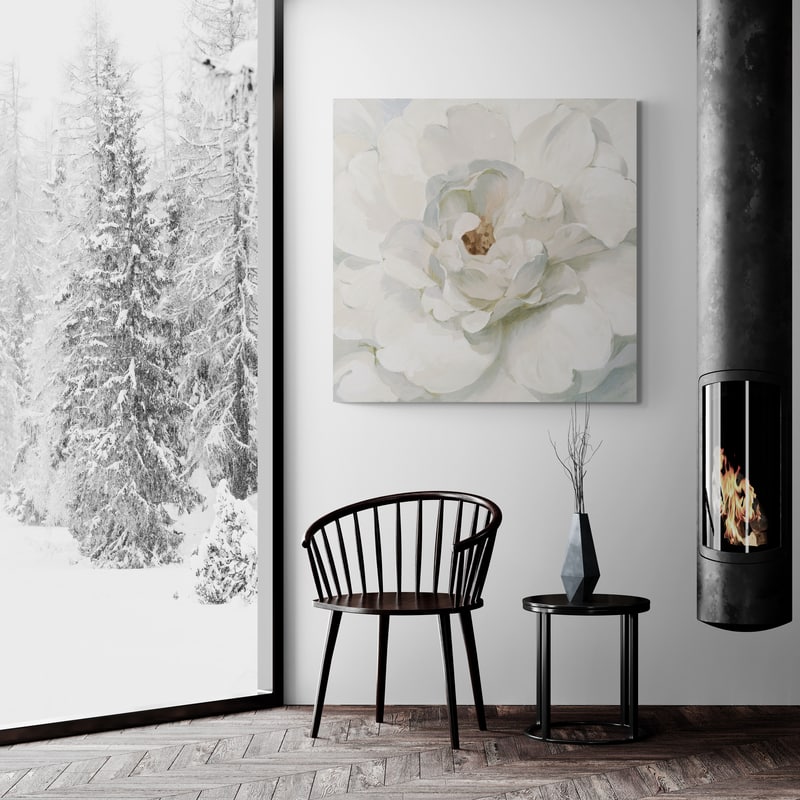 Neutral Peony by Danhui Nai wall art from Glam Wall Art