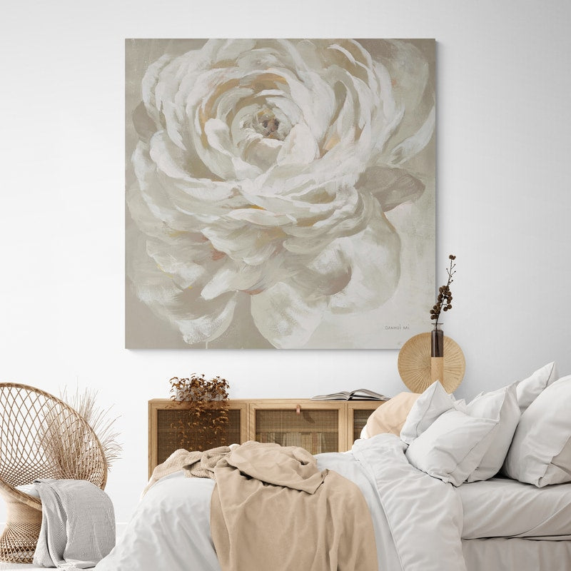 Neutral Rose by Danhui Nai wall art from Glam Wall Art
