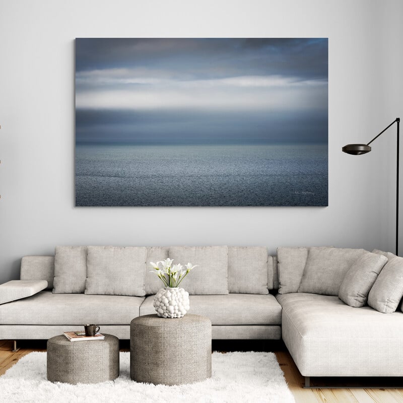 New Brunswick Bay by Alan Majchrowicz wall art in a living room