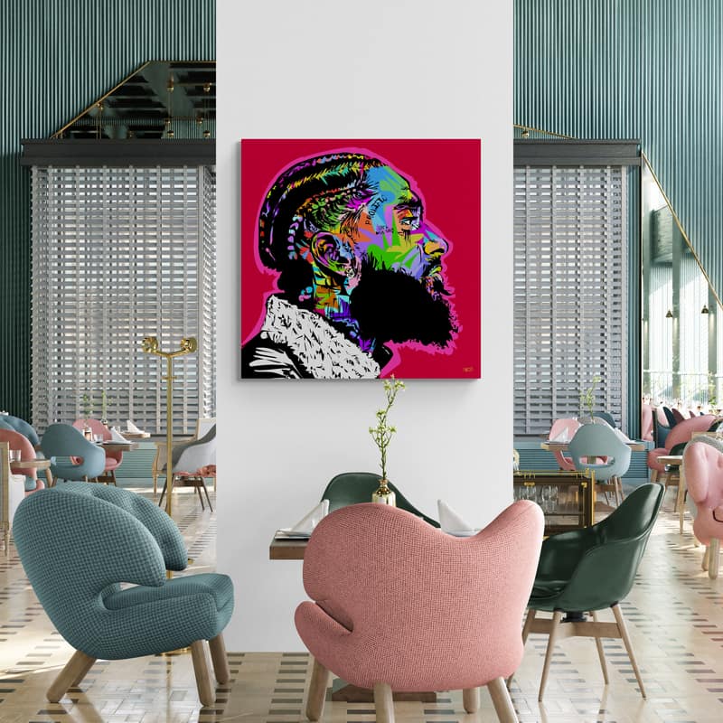 Nipsey Hussle RIP 2019 by Technodrome1 wall art from Glam Wall Art