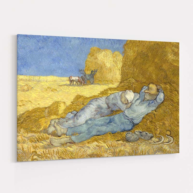 Noon Rest from Work after Millet 1890-1891 by Vincent Van Gogh wall art