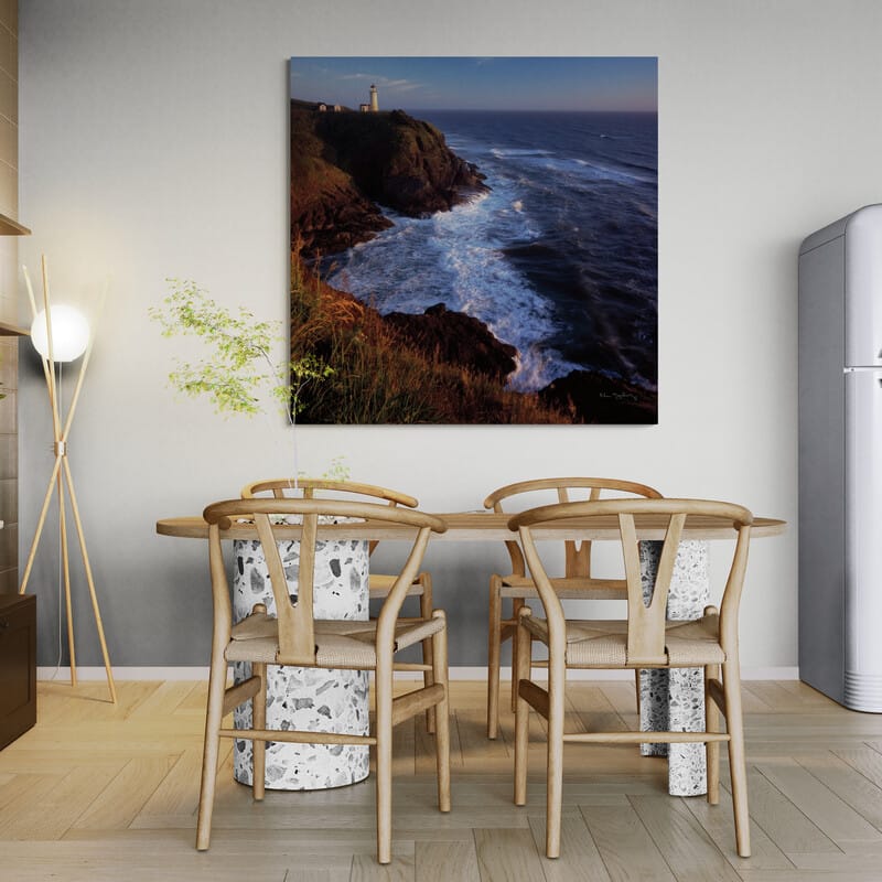 North Head by Alan Majchrowicz wall art in a dining room