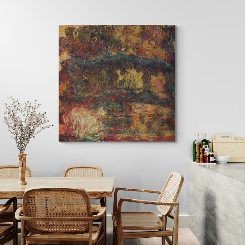 Nympheas, Japanese Bridge 1918-1926 by Claude Monet wall art from Glam Wall Art