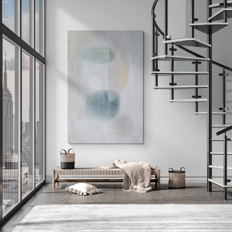 Obscurity I by Danhui Nai wall art in a living room