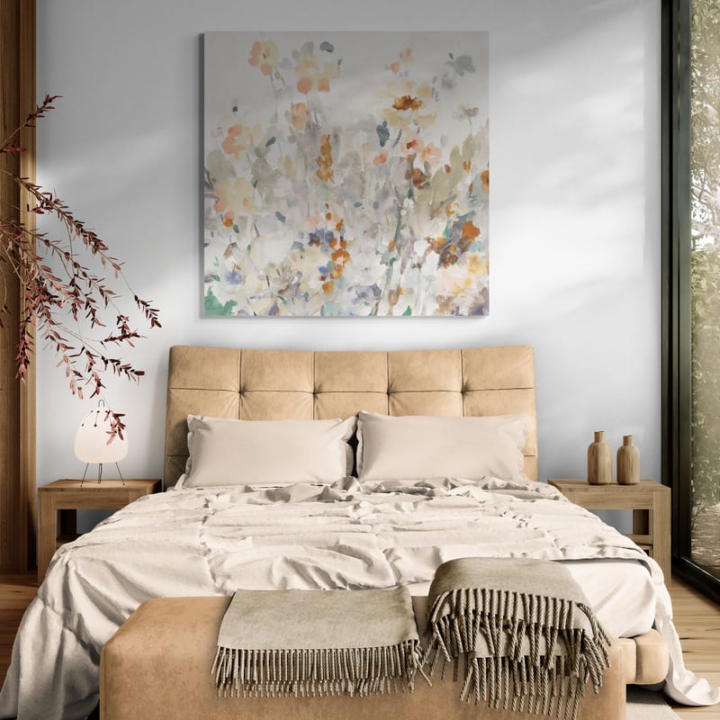 October Garden by Danhui Nai wall art in a bedroom