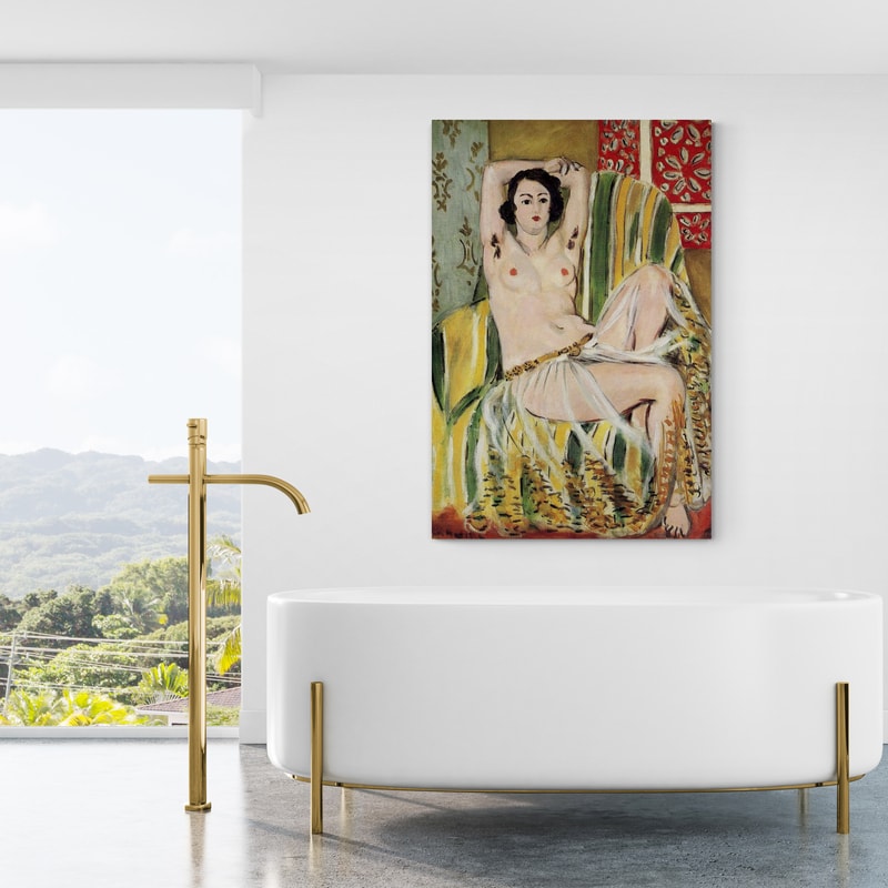 Odalisque with Raised Arms by Henri Matisse wall art from Glam Wall Art
