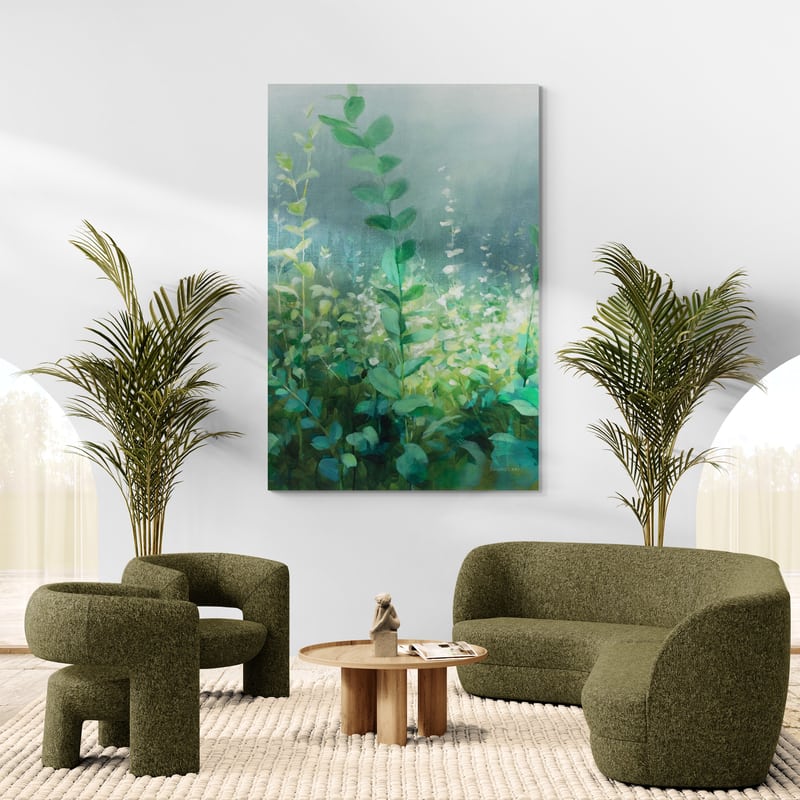 On The Trail Crop by Danhui Nai wall art in a living room