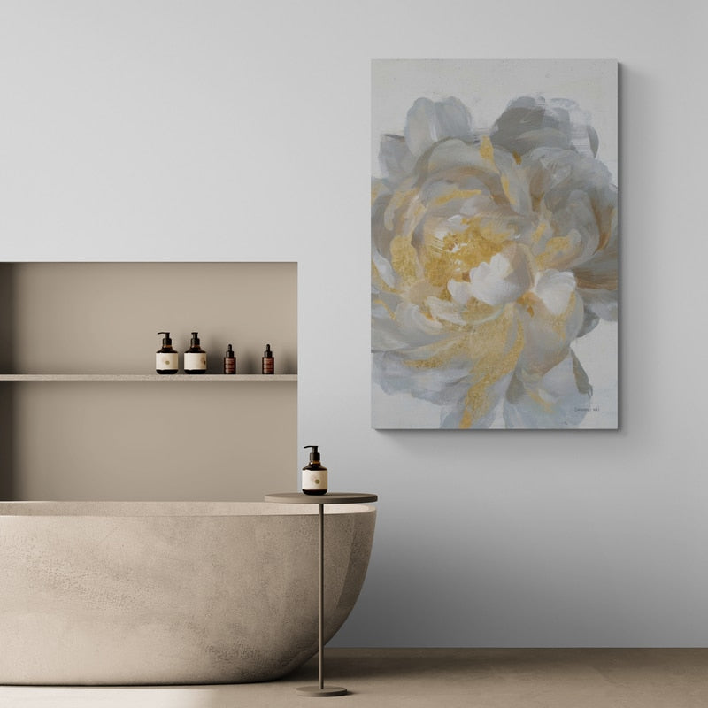 Open Petals II With Gold by Danhui Nai wall art from Glam Wall Art