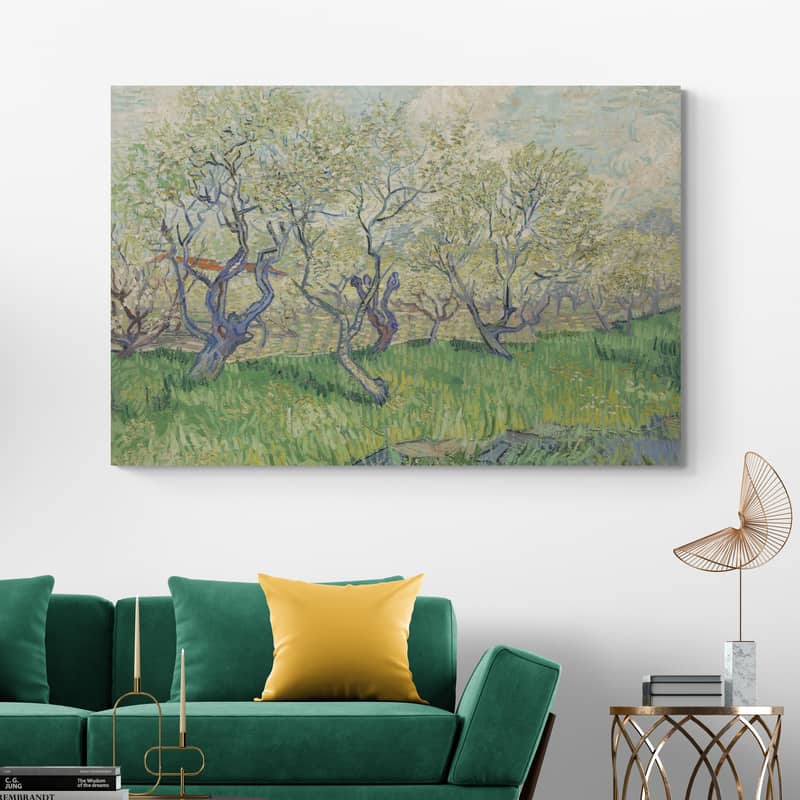 Orchard in Blossom 1889 by Vincent Van Gogh wall art from Glam Wall Art