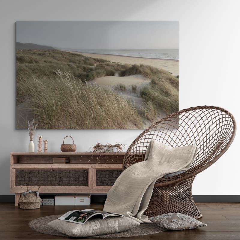 Oregon Dunes by Alan Majchrowicz wall art in a living room