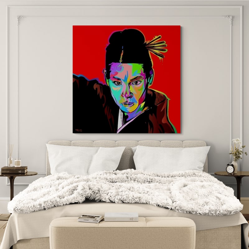 Oren 2023 by Technodrome1 wall art in a bedroom