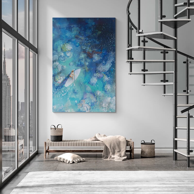 Paddle Board Exploring II by Danhui Nai wall art from Glam Wall Art