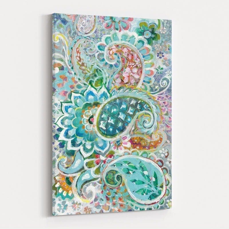 Paisley Flowers by Danhui Nai wall art