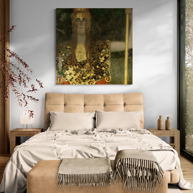 Pallas Athene by Gustav Klimt wall art from Glam Wall Art