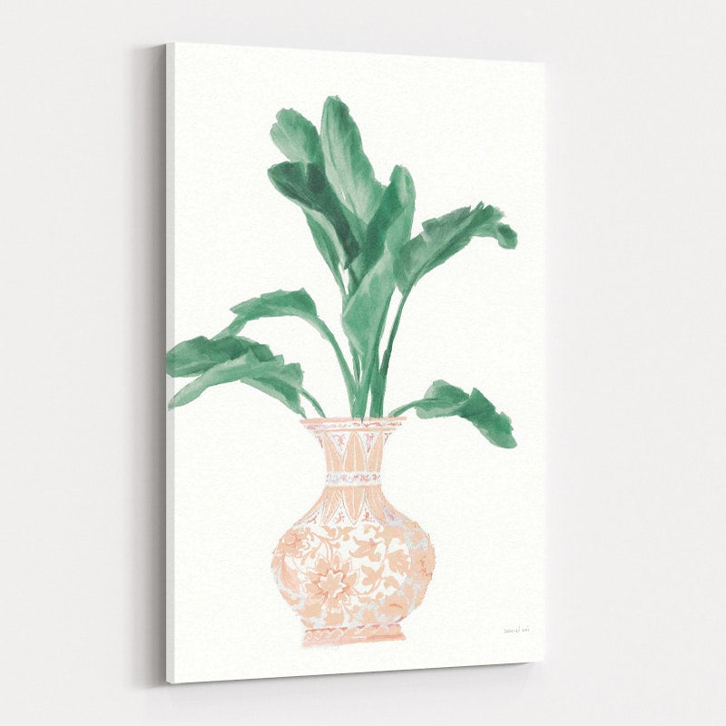 Palm Chinoiserie I Pink Green by Danhui Nai wall art