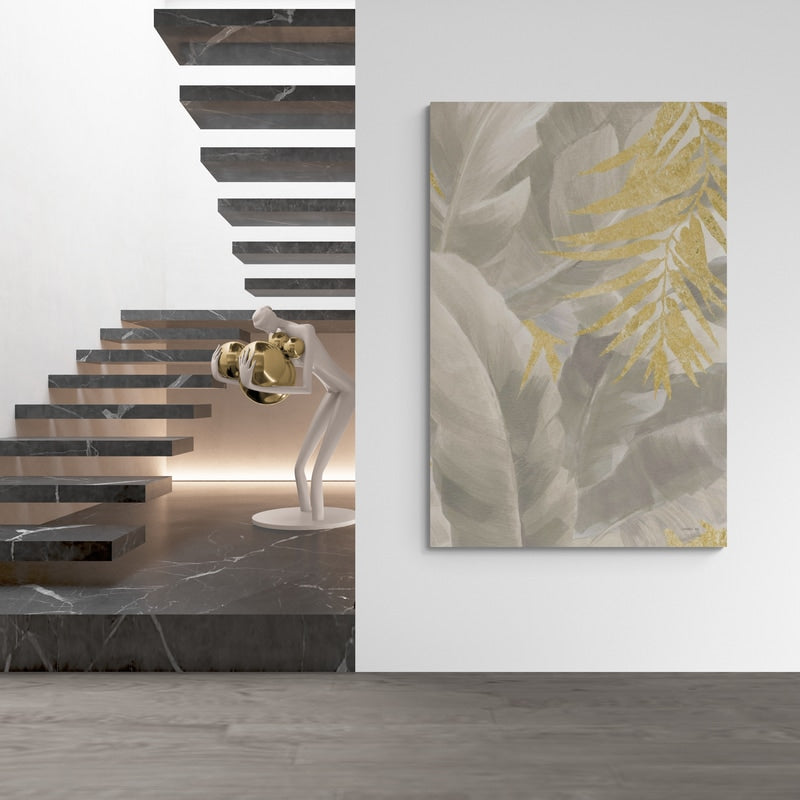 Palm Of The Tropics II Neutral Gold by Danhui Nai wall art from Glam Wall Art