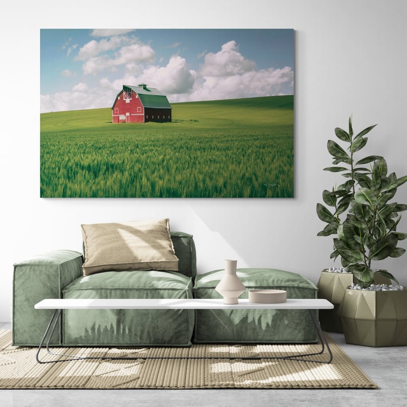 Palouse Region Red Barn I by Alan Majchrowicz wall art from Glam Wall Art